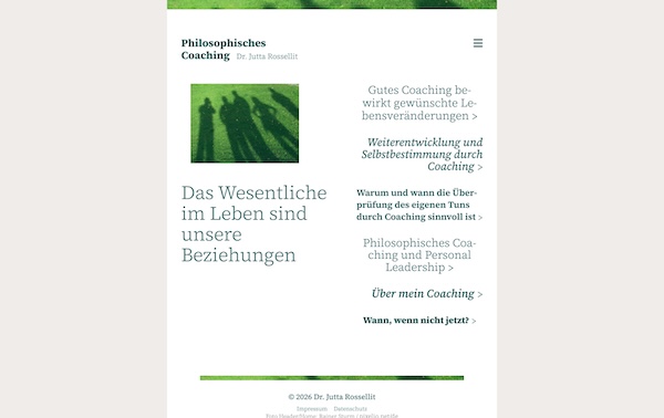 Philosophisches Coaching – Dr. Jutta Rossellit