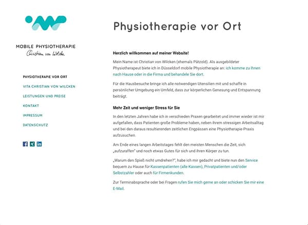 Christian von Wilcken - Mobile Physiotherapie